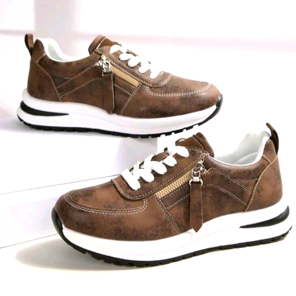 Women's Brown Casual Sneakers